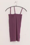 BASERANGE ribbed cotton camisole from the TONI and TOTV collections. Made in Portugal. BAS-TTNI-CR-AU25-VENET PURPLE (TONI TTNI)